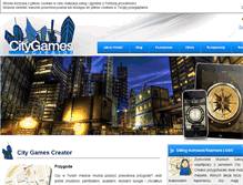 Tablet Screenshot of citygamescreator.com